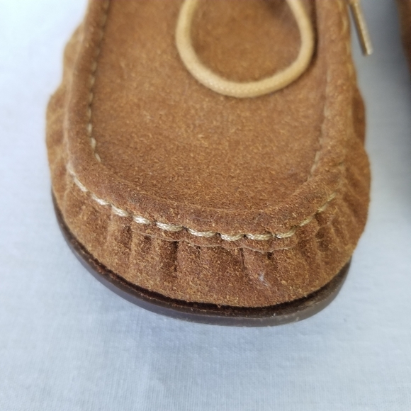 Bamboo palazzo lace up moccasin flats size 7.5 - Picture 2 of 12